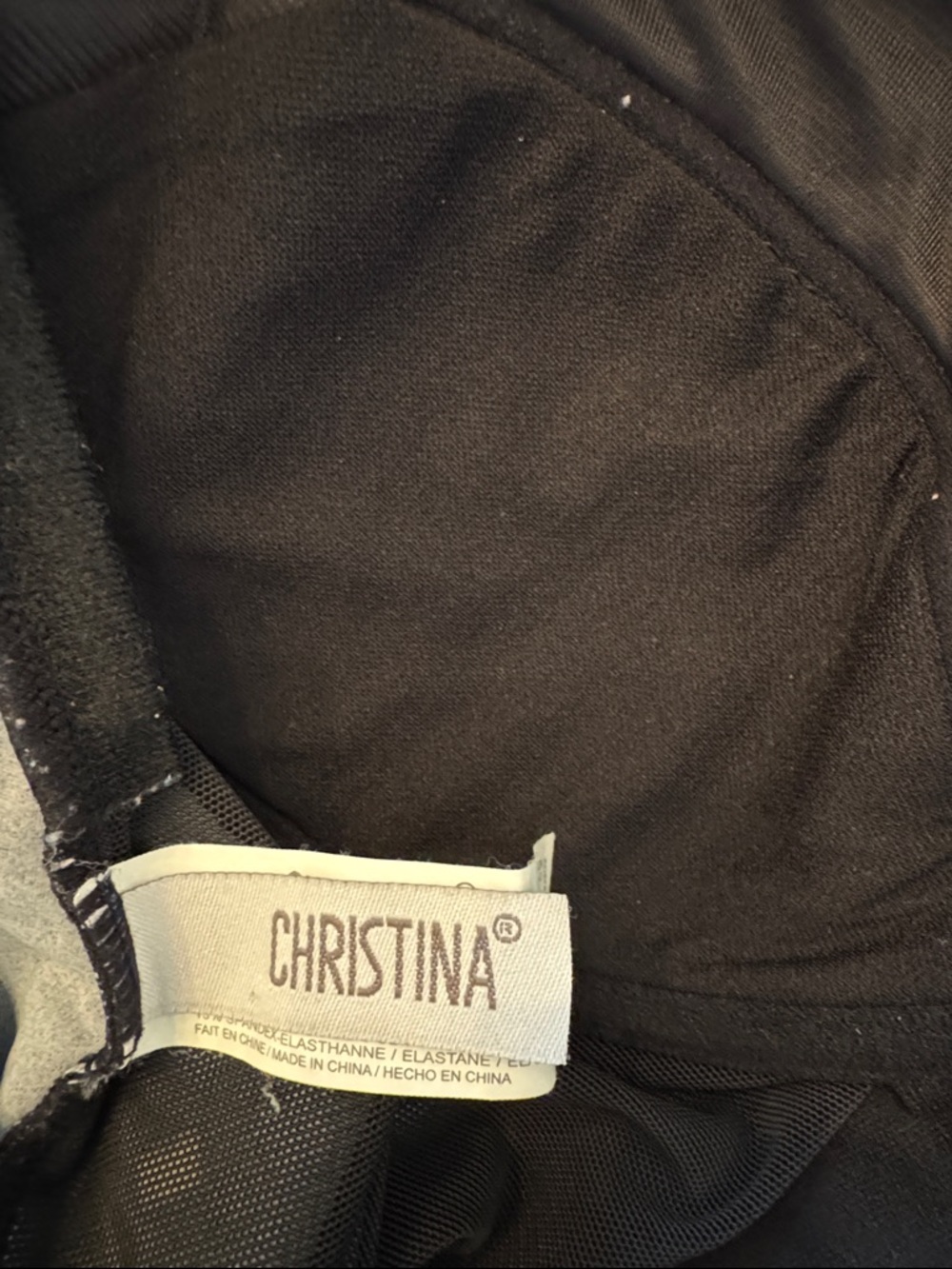 Christina Black and White Polka Dot One-Piece Swimsuit - Picture 7 of 9